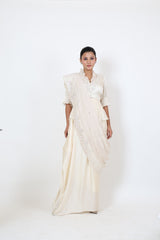 Peplum Petals Draped Duo