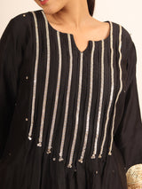 Midnight Orchid Kurta