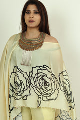 Satin digital print kaftan