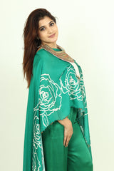 Emerald Blossom Kaftan