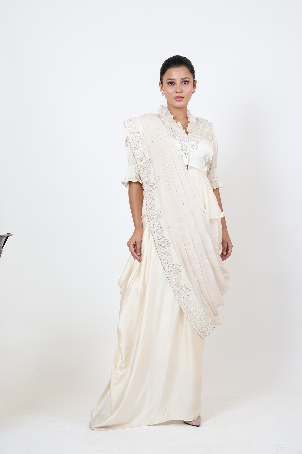 Peplum Petals  Draped Duo