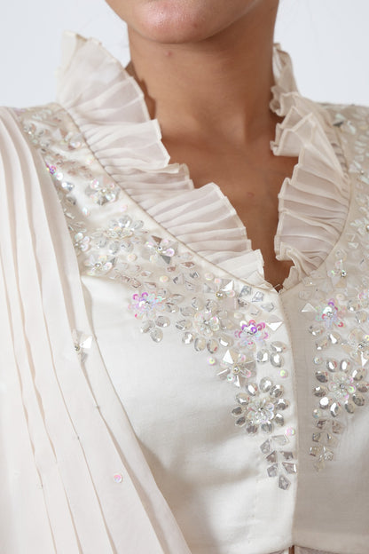 Peplum Petals  Draped Duo