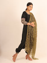 Light weight comfortable chanderi fabric suit