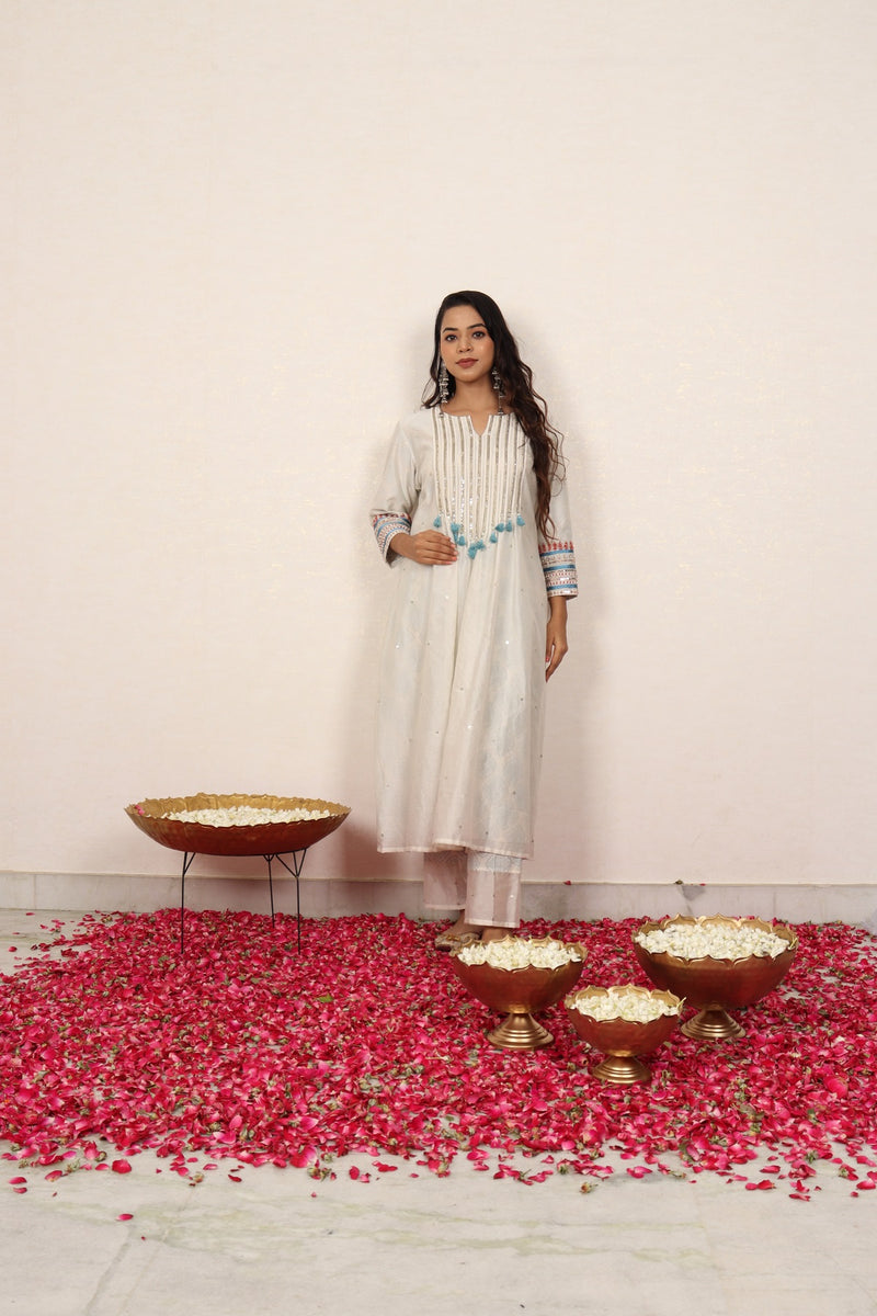 Blockprint Kurta