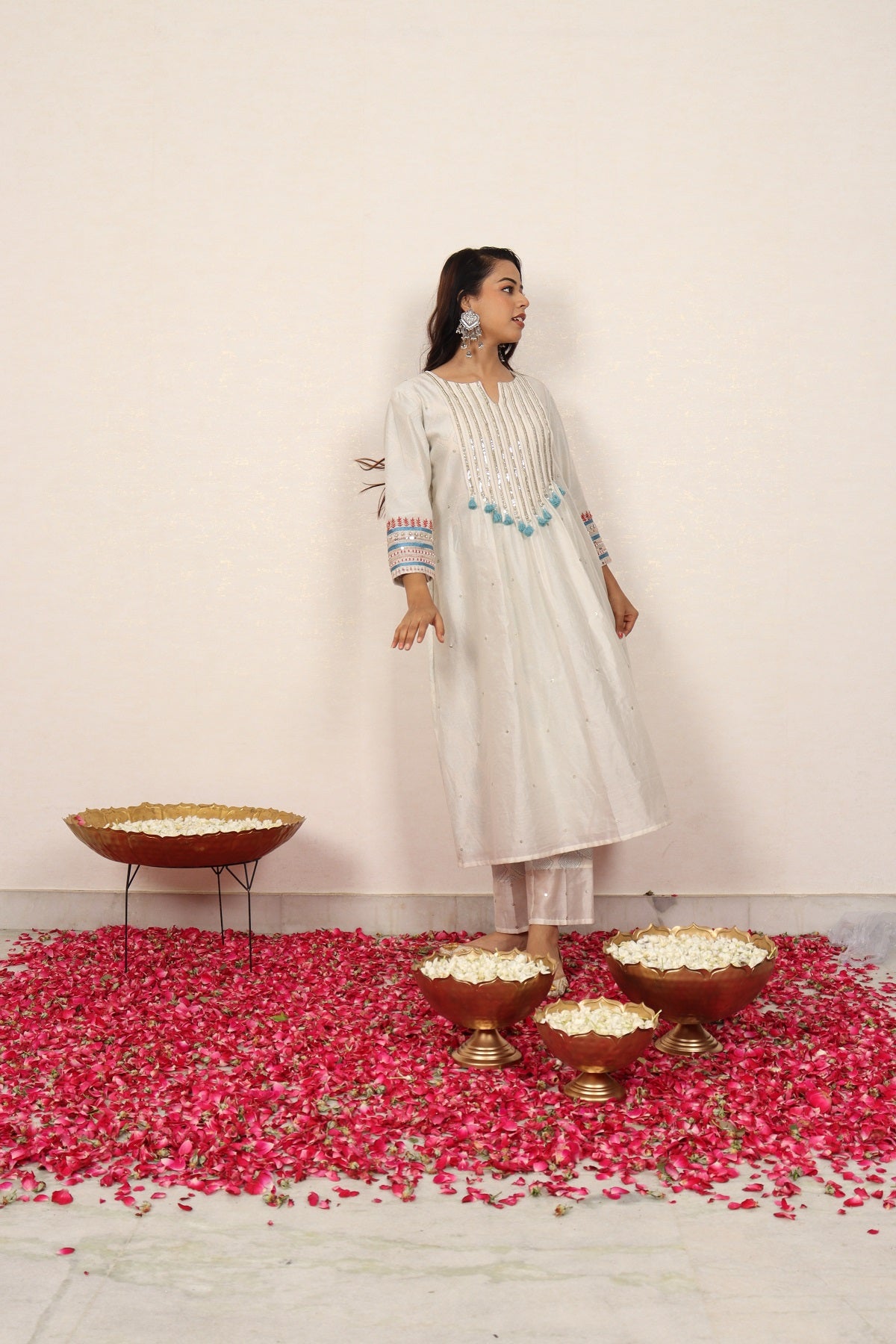 Blockprint Kurta