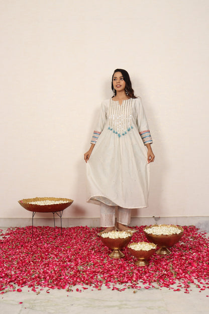 Blockprint Kurta