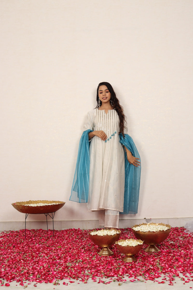 Blockprint Kurta