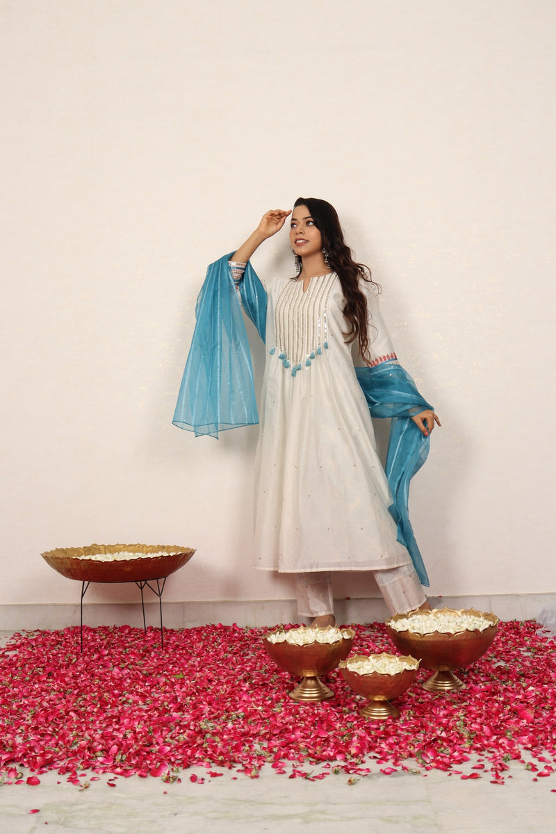 Blockprint Kurta
