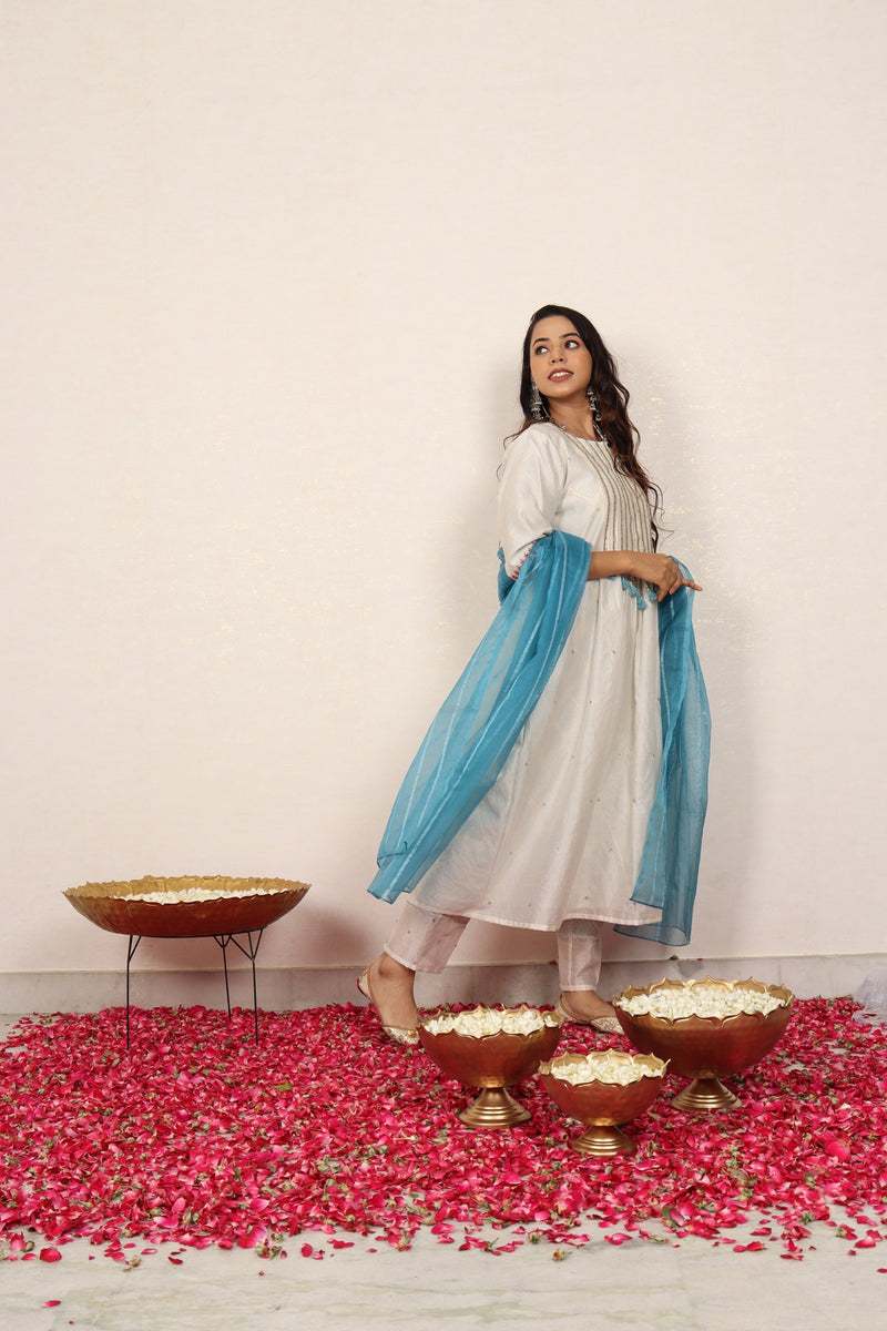 Blockprint Kurta