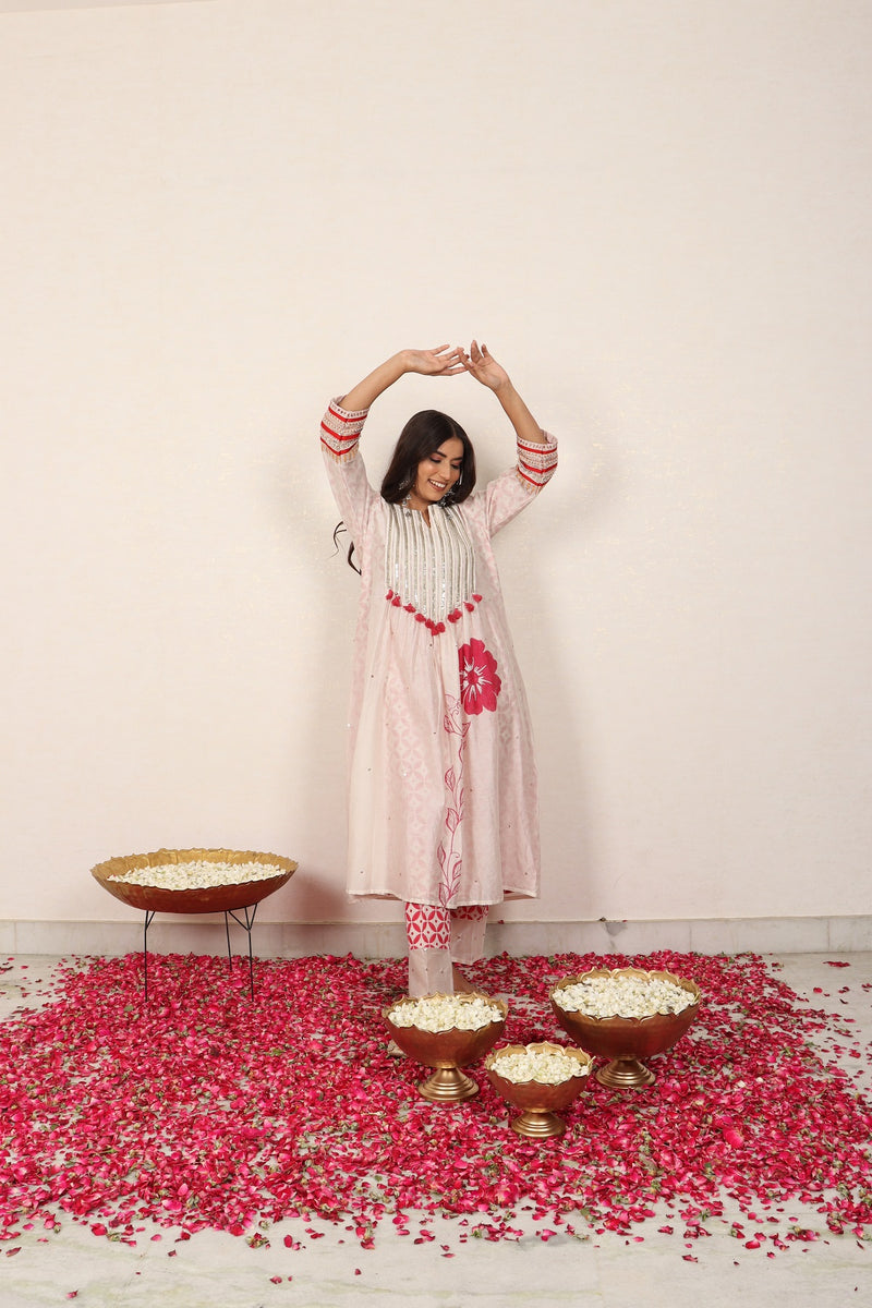 Sangria Marigold Kurta Set