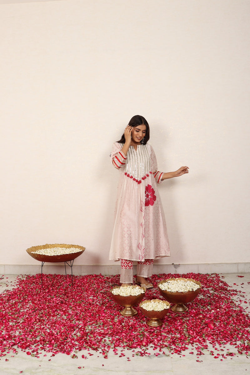 Sangria Marigold Kurta Set