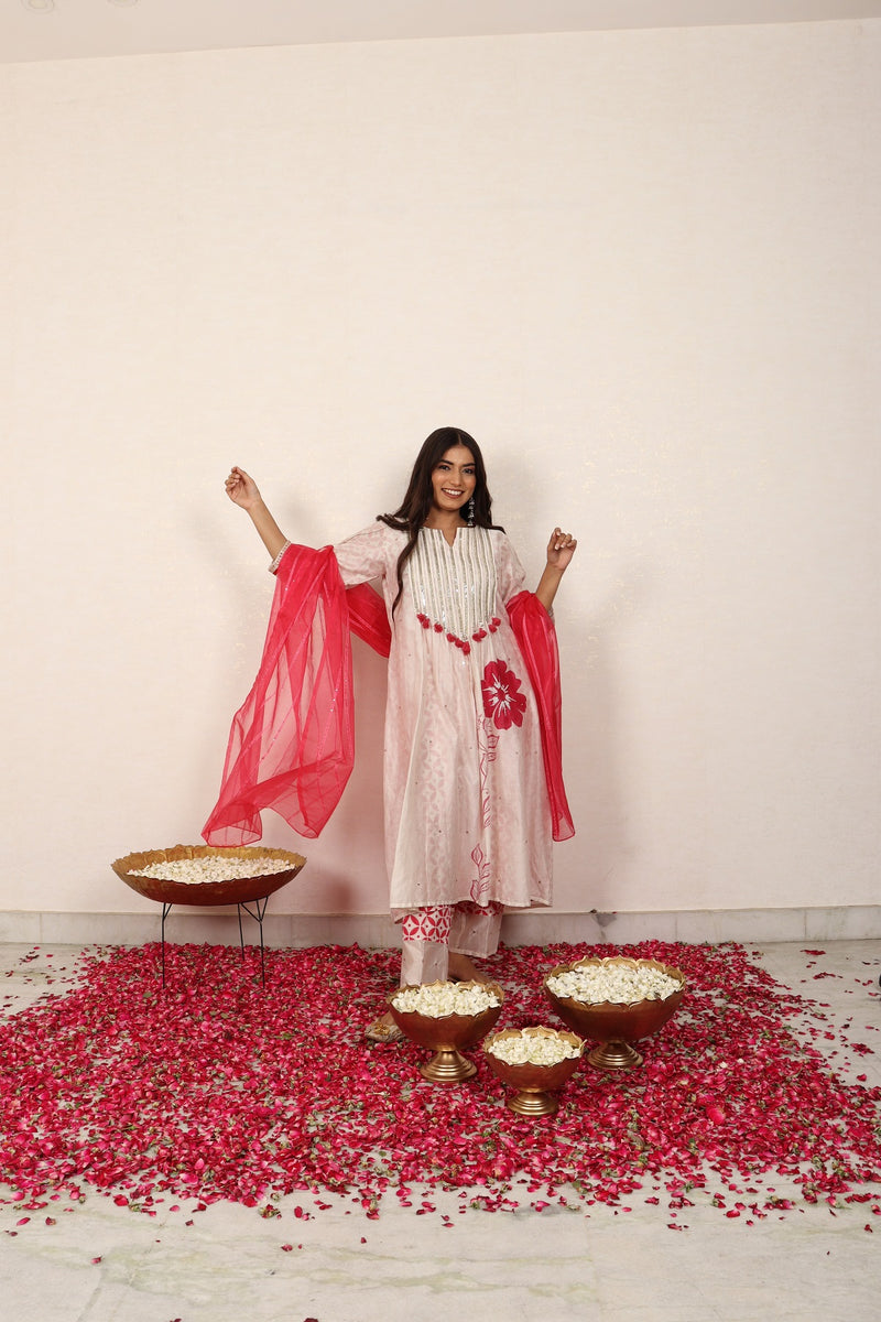 Sangria Marigold Kurta Set