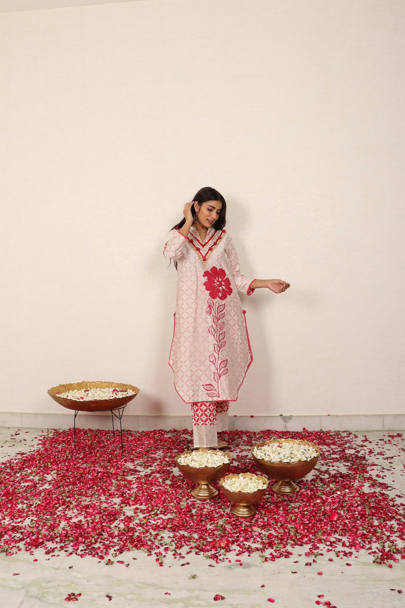 Merlot Poppy Kurta