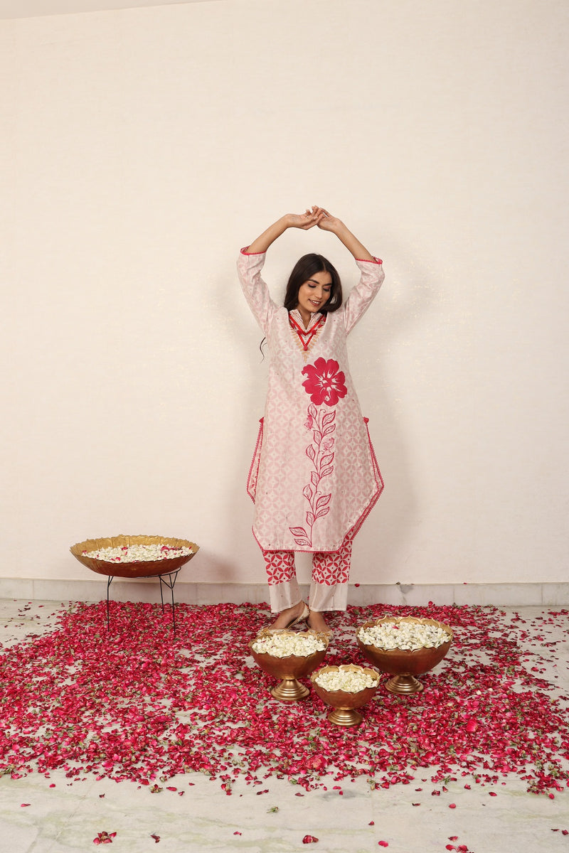 Merlot Poppy Kurta