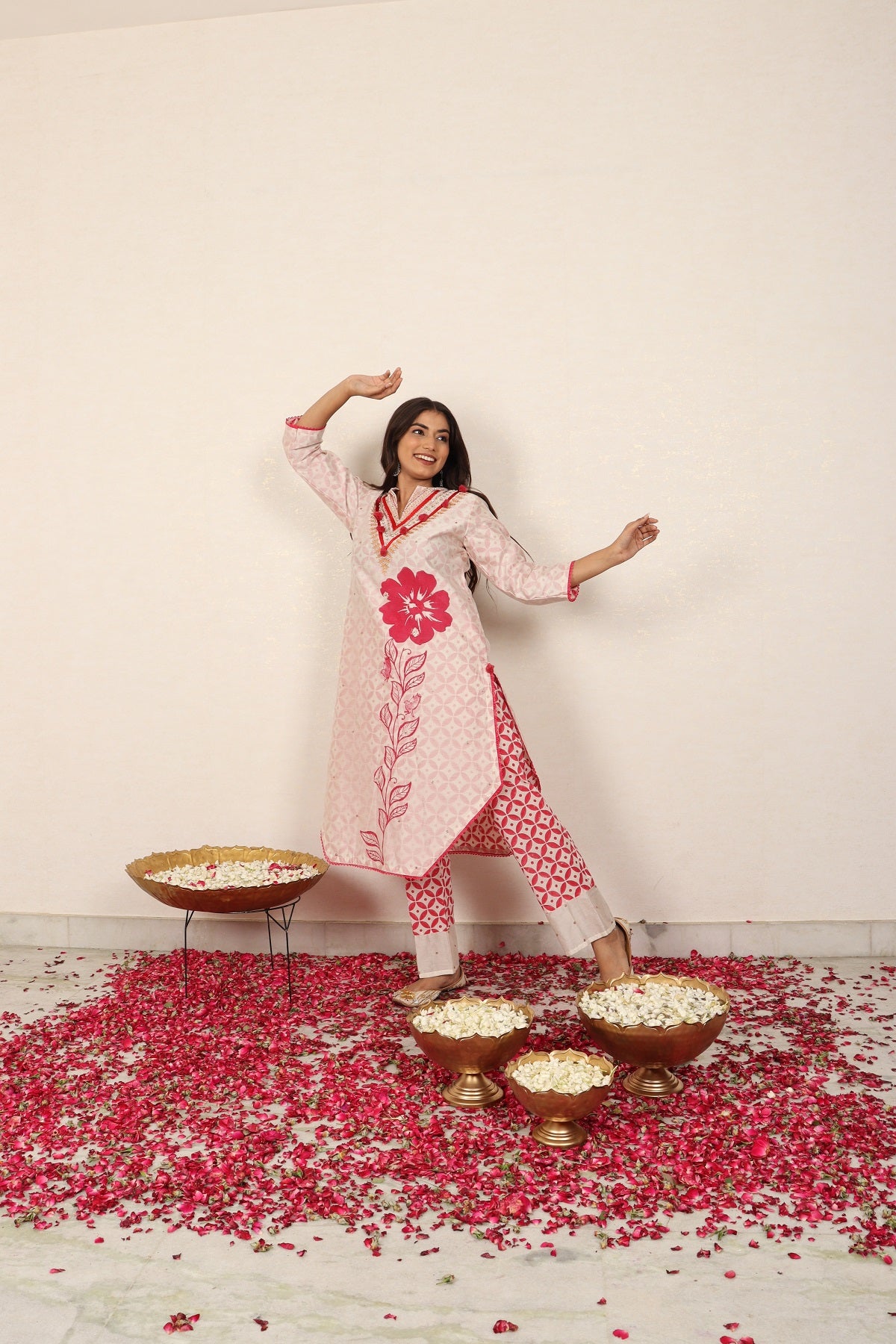 Merlot Poppy Kurta