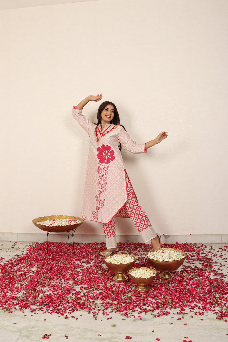 Merlot Poppy Kurta