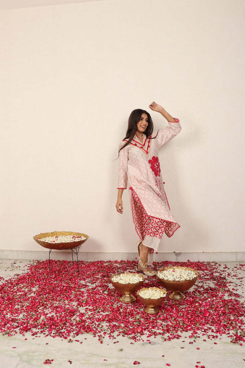 Merlot Poppy Kurta