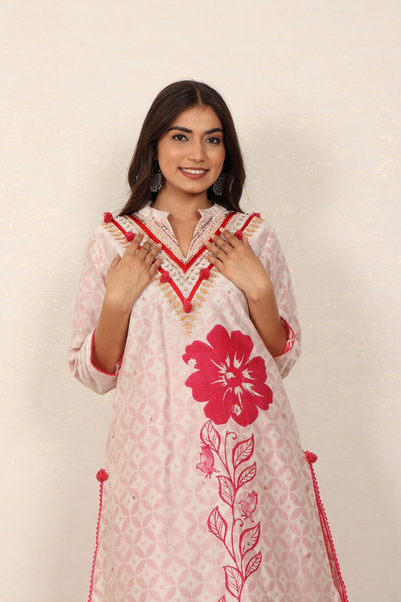 Merlot Poppy Kurta