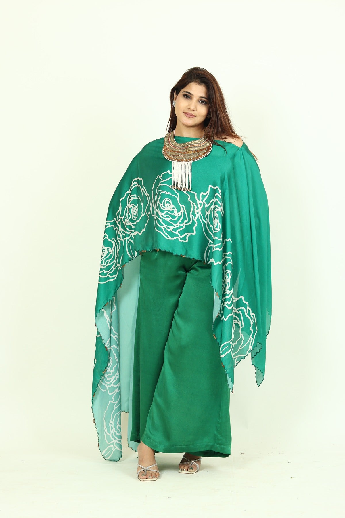 Emerald Blossom Kaftan